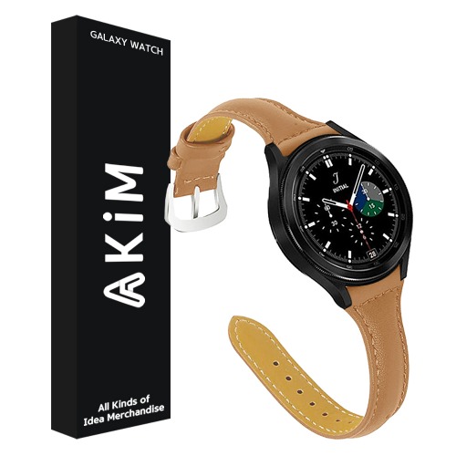 아킴 갤럭시워치4 / 갤럭시워치3 / 액티브2 / 기어S 공용 앤썸 가죽 스트랩 에토프 루프 밴드 시계줄 20mm
